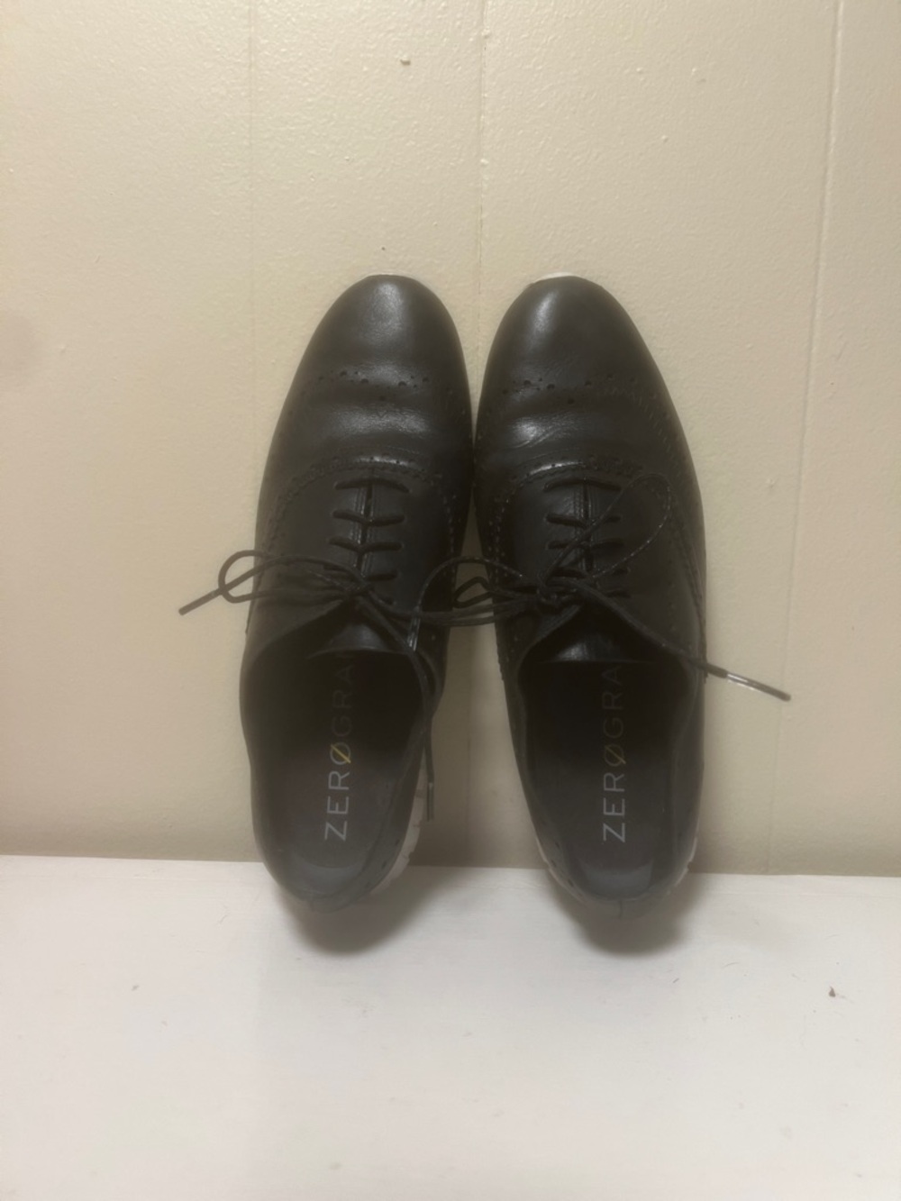 Black Women’s Cole Haan Zero Grand Leather Oxford Lace-Up